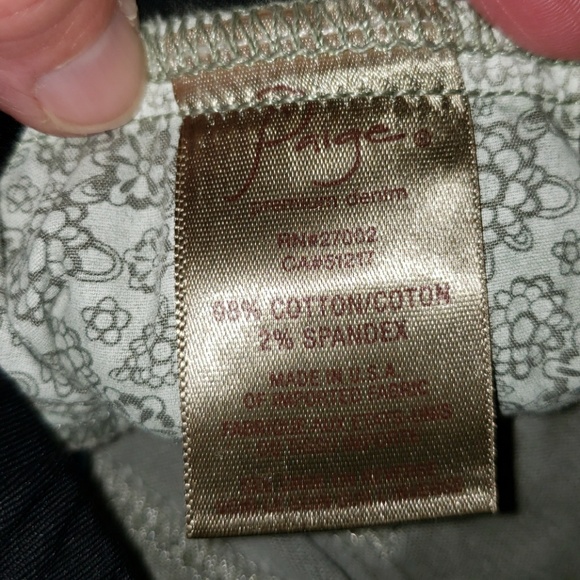 New Paige Chandler P.D.Venice Crop Maternity Jeans - Picture 7 of 9